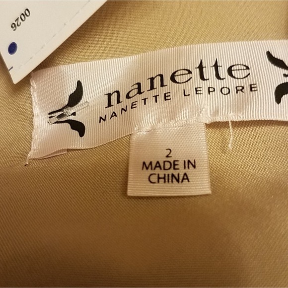 Nanette Lepore Gold Lace Dress Size 2 - Picture 8 of 8